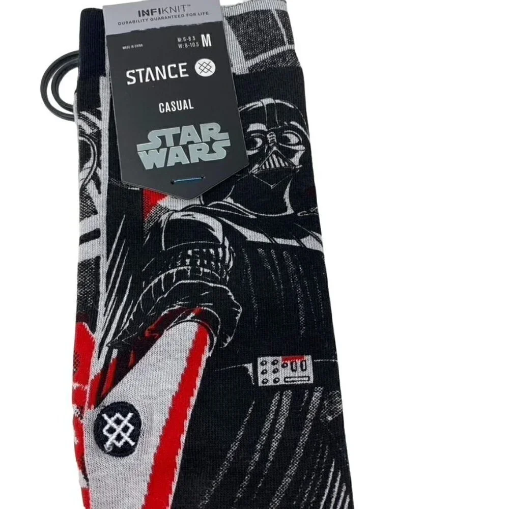 Stance Manga Vader Black MD (US Men's Shoe 6-8.5, Women's Shoe 8-10.5) Star Wars